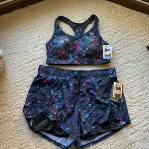Women's Sports Bra and Shorts Set